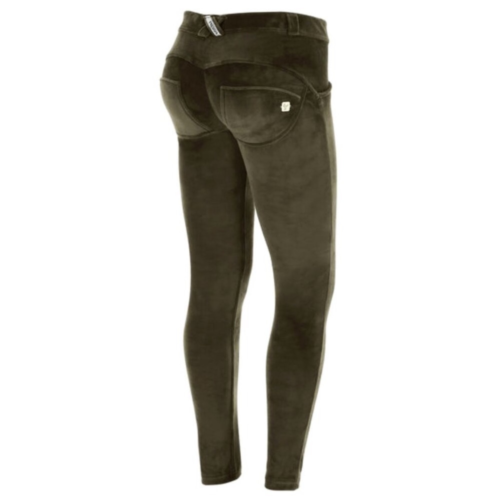 Freddy WR.UP Velvet Mid-Waist Full-Length Skinny Army Velour Magic Butt Olive M